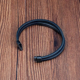 Black Braided Leather Bracelet