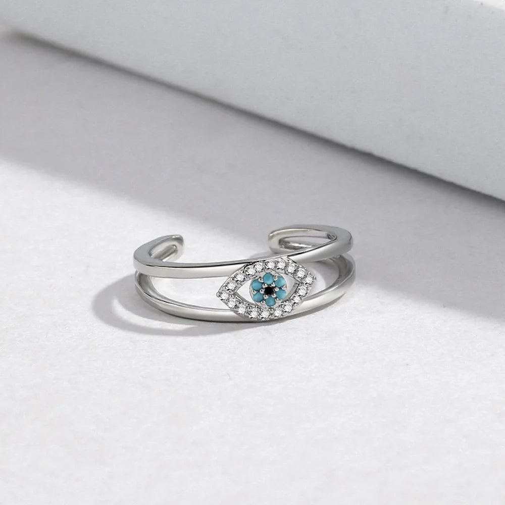 Evil Eye Zircon Ring