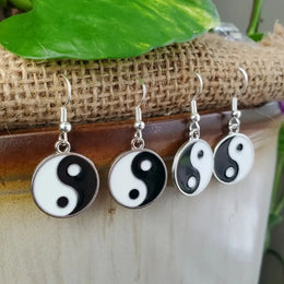 Yin Yang Drop Earrings