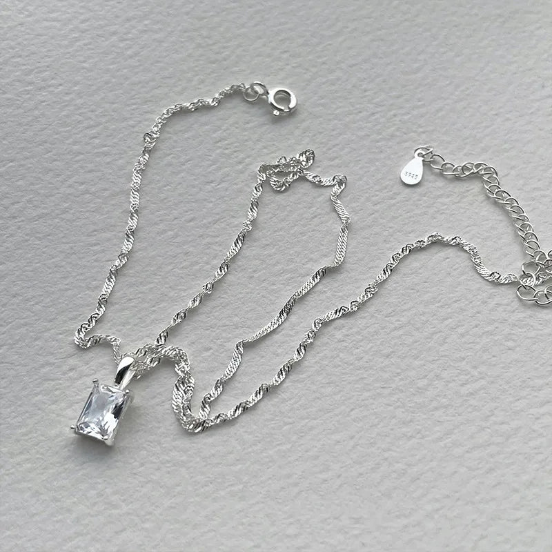 Sterling Pearl Chain Necklace