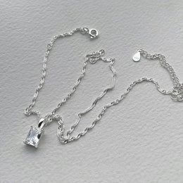 Sterling Pearl Chain Necklace