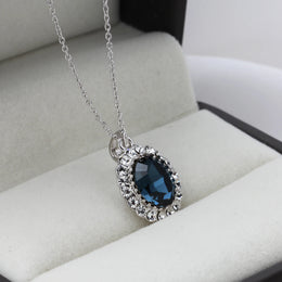 Rose Gold Crystal Necklace