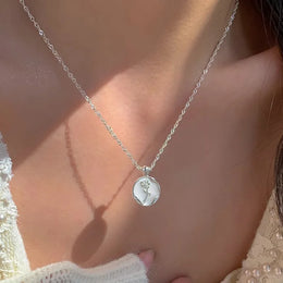Sterling Pearl Chain Necklace