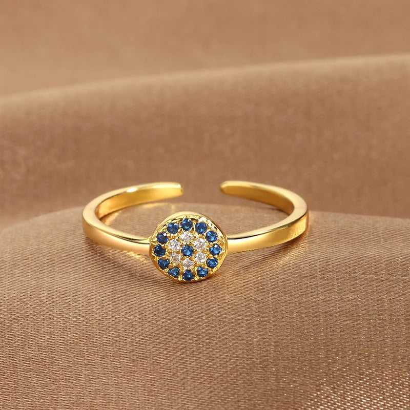 Evil Eye Zircon Ring