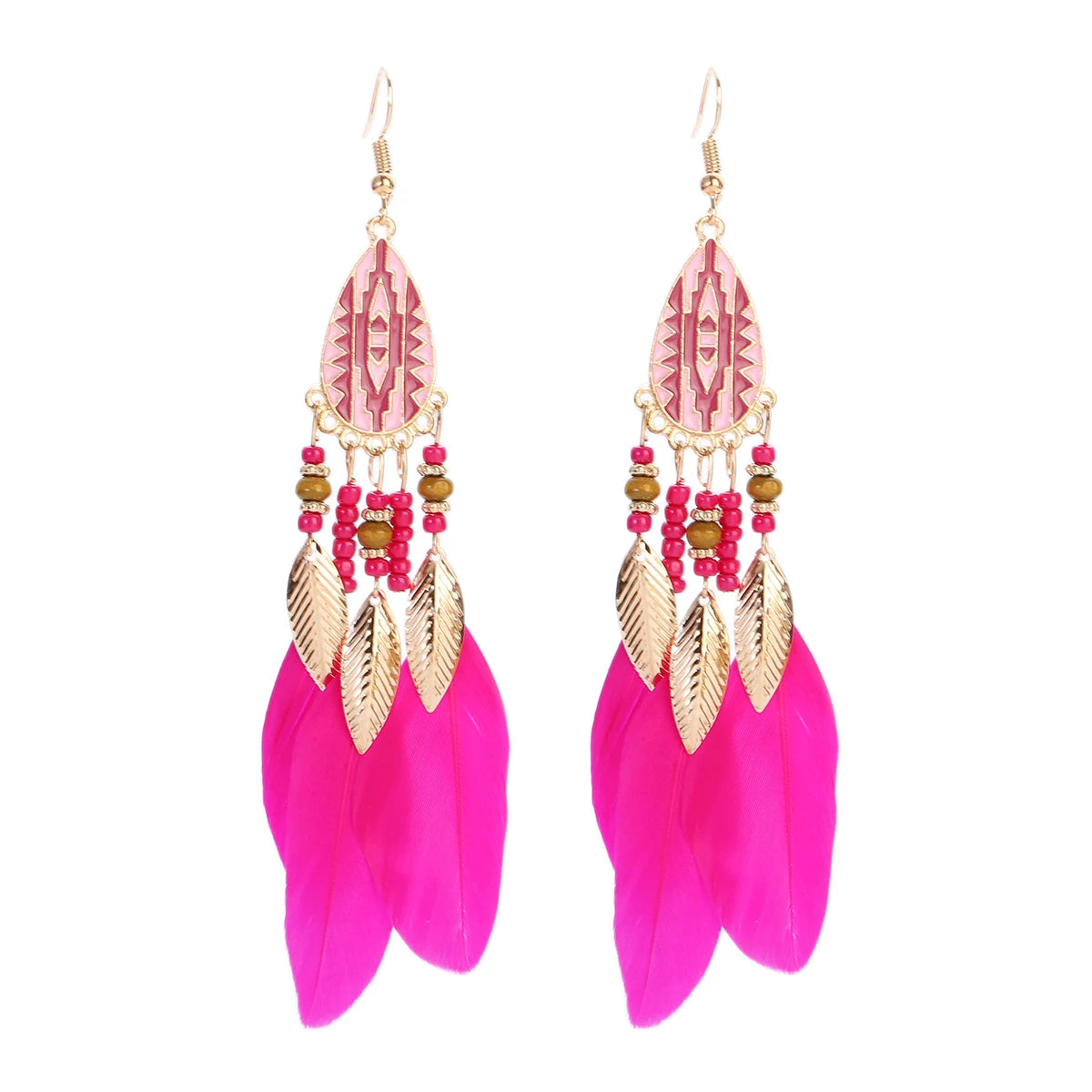 Dreamcatcher Feather Tassel Earrings