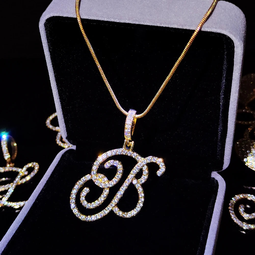 Cursive Initial Letter Necklace