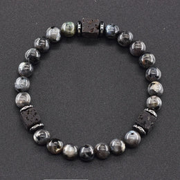 Frosted Volcanic Bead Bracelet