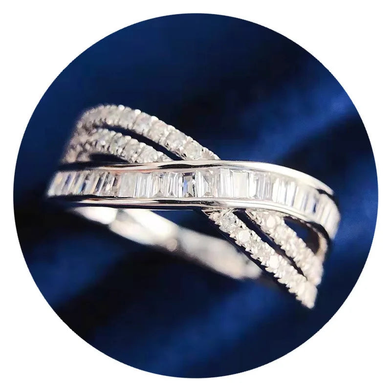 Infinity Cross Zircon Ring
