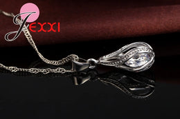 Sterling Waterdrop Zircon Set