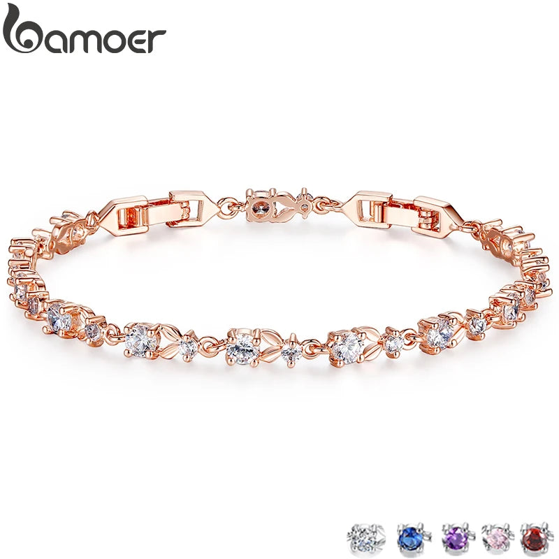 Rose Gold Crystal Bracelet
