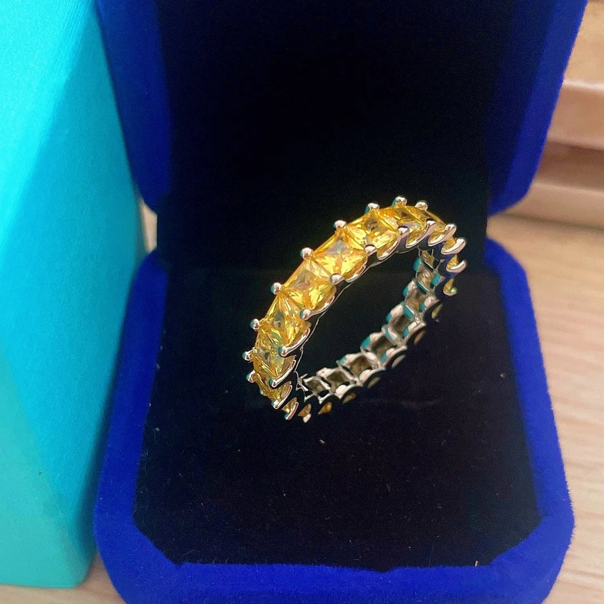 Sterling Zircon Eternity Ring