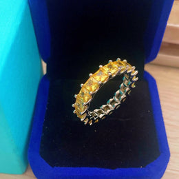 Sterling Zircon Eternity Ring