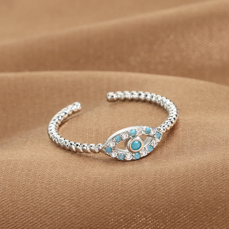 Evil Eye Zircon Ring