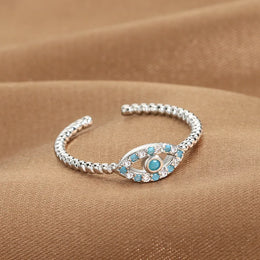 Evil Eye Zircon Ring