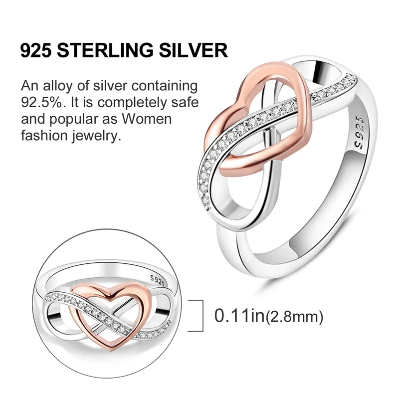 Blue Zircon Moon Ring