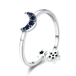 WOSTU Adjustable Sterling Ring