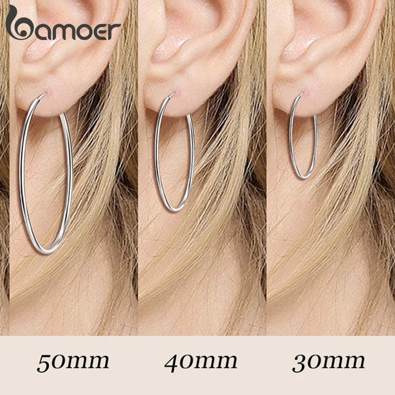 Sterling Silver Endless Hoops
