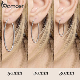 Sterling Silver Endless Hoops
