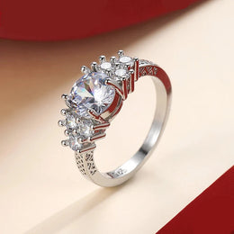 Eight Millimeter Zircon Ring