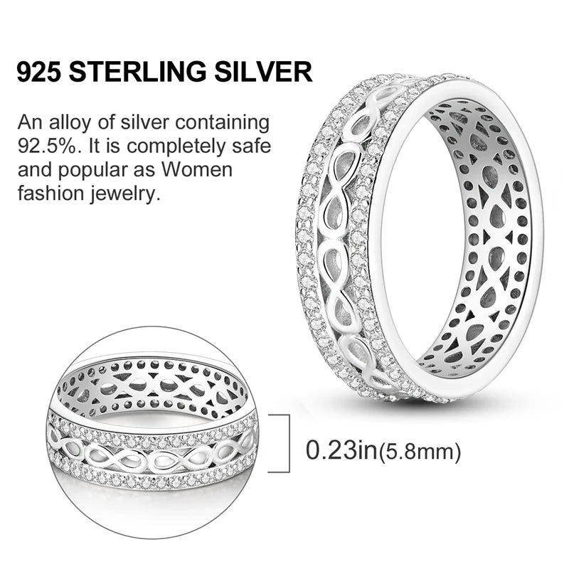 Blue Zircon Moon Ring