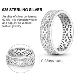 Blue Zircon Moon Ring