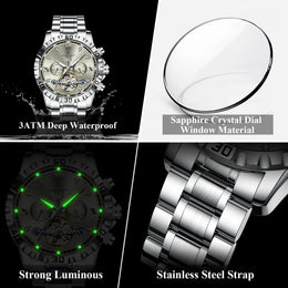 POEDAGAR Automatic Tourbillon Watch