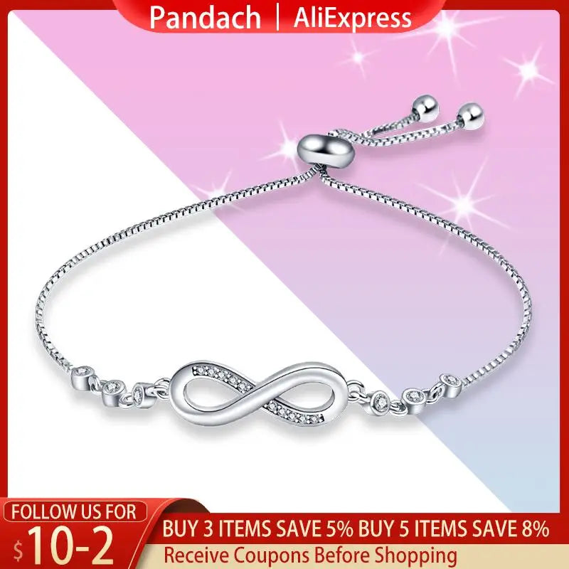 Sterling Silver Infinity Bracelet