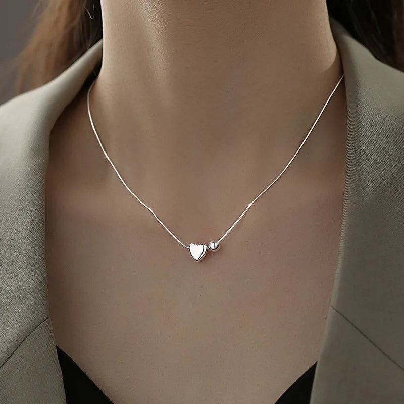 Sterling Pearl Chain Necklace