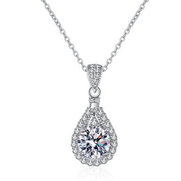 VVS1 Moissanite Silver Necklace