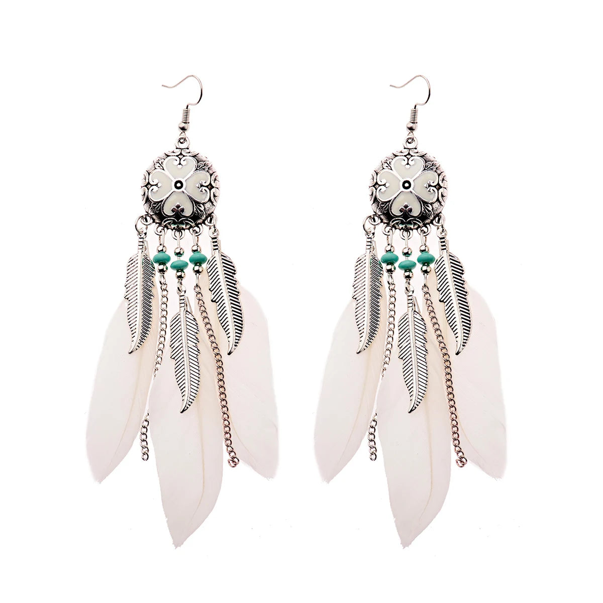 Dreamcatcher Feather Tassel Earrings