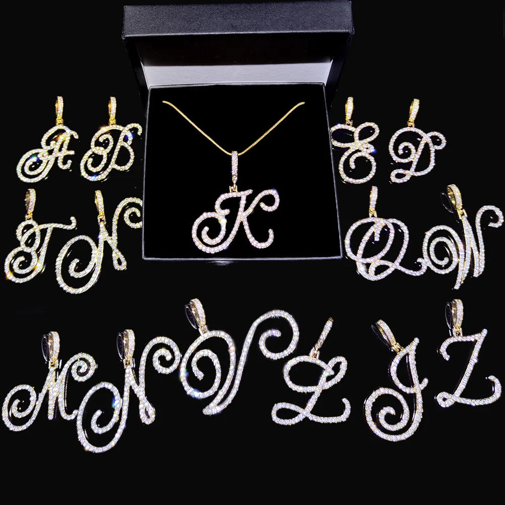 Cursive Initial Letter Necklace