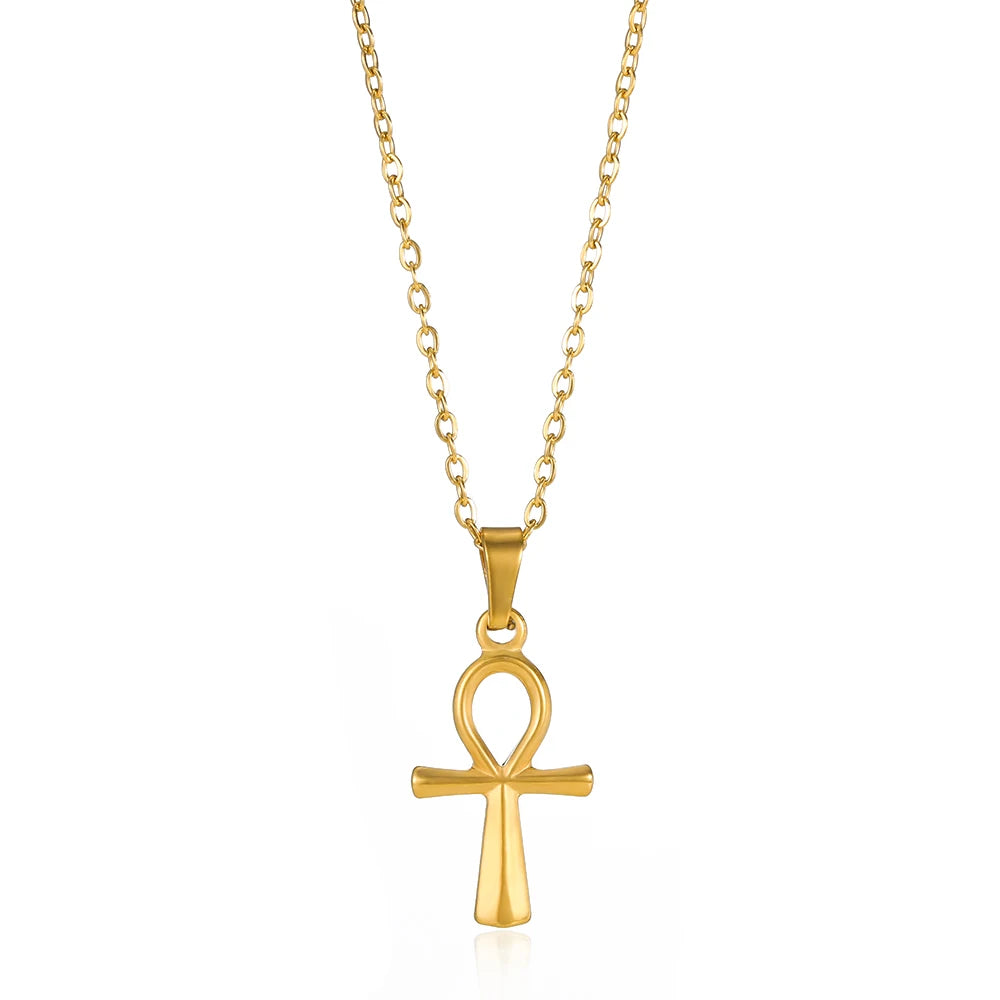 Christian Cross Coin Necklace