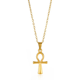 Christian Cross Coin Necklace