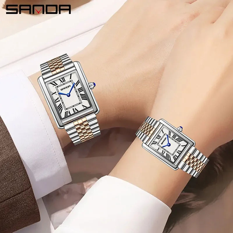 SANDA Square Couple Watch