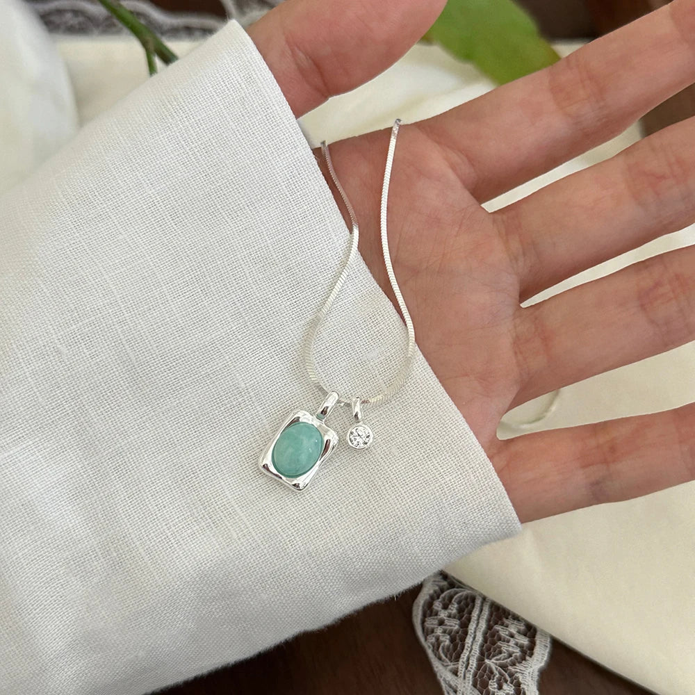 Sterling Pearl Chain Necklace