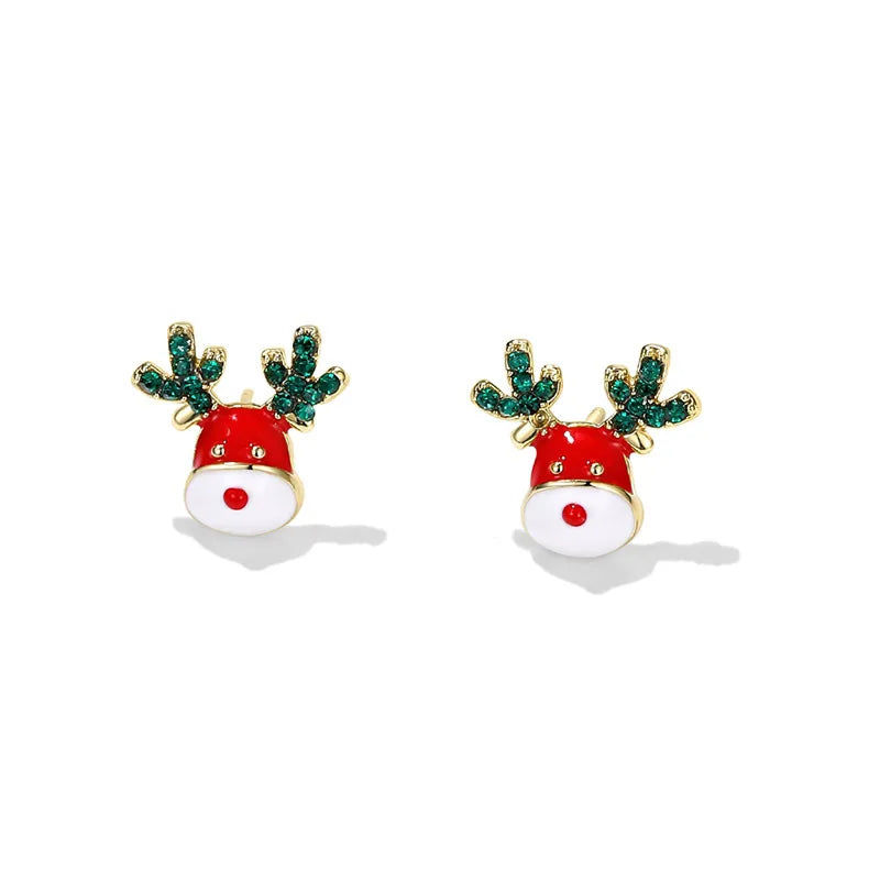 Christmas Bow Bell Earrings