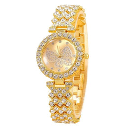 Butterfly Rhinestone Watch Set