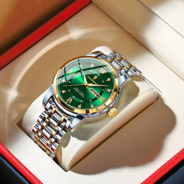 POEDAGAR Luminous Calendar Watch