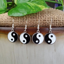 Yin Yang Drop Earrings
