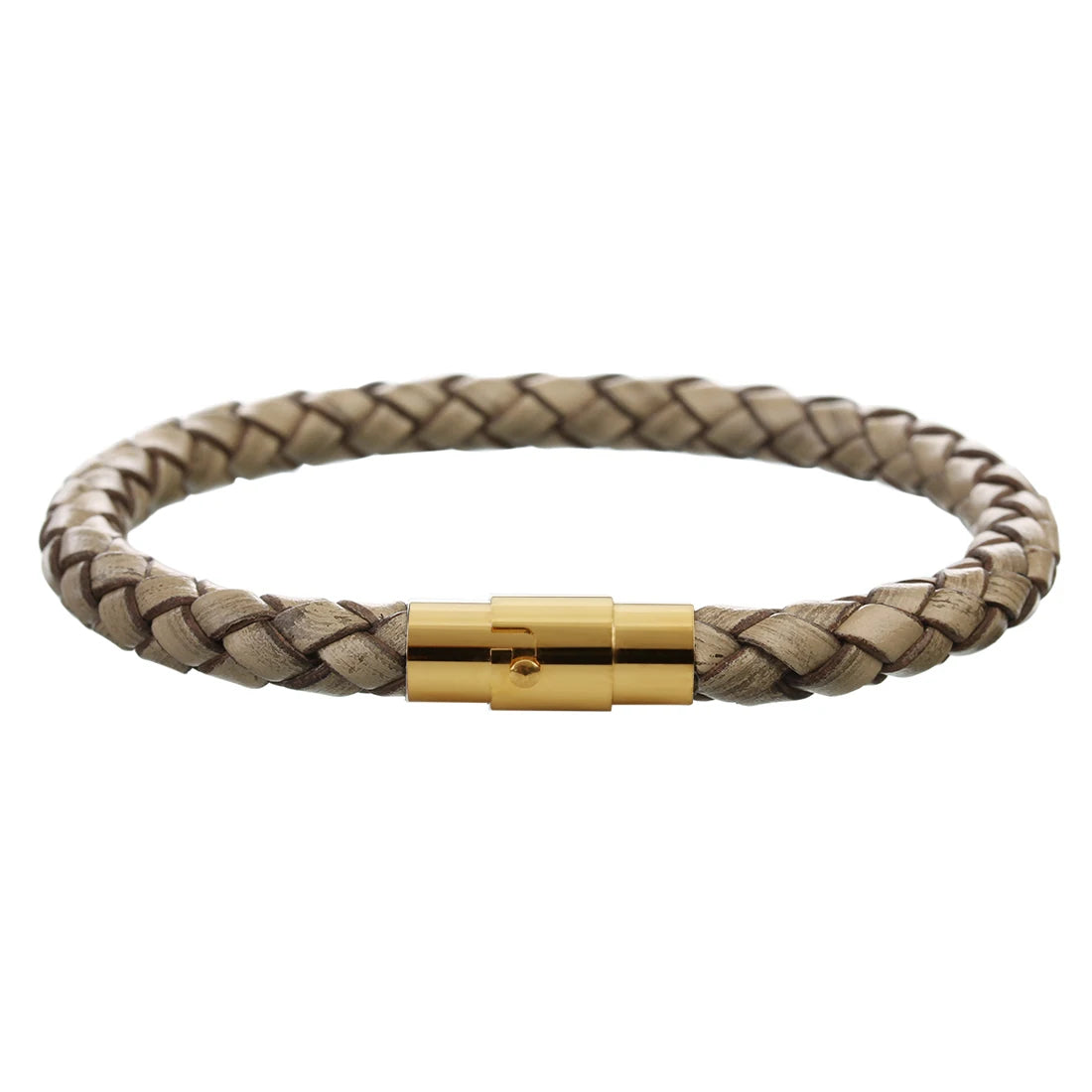 Woven Leather Magnetic Bracelet