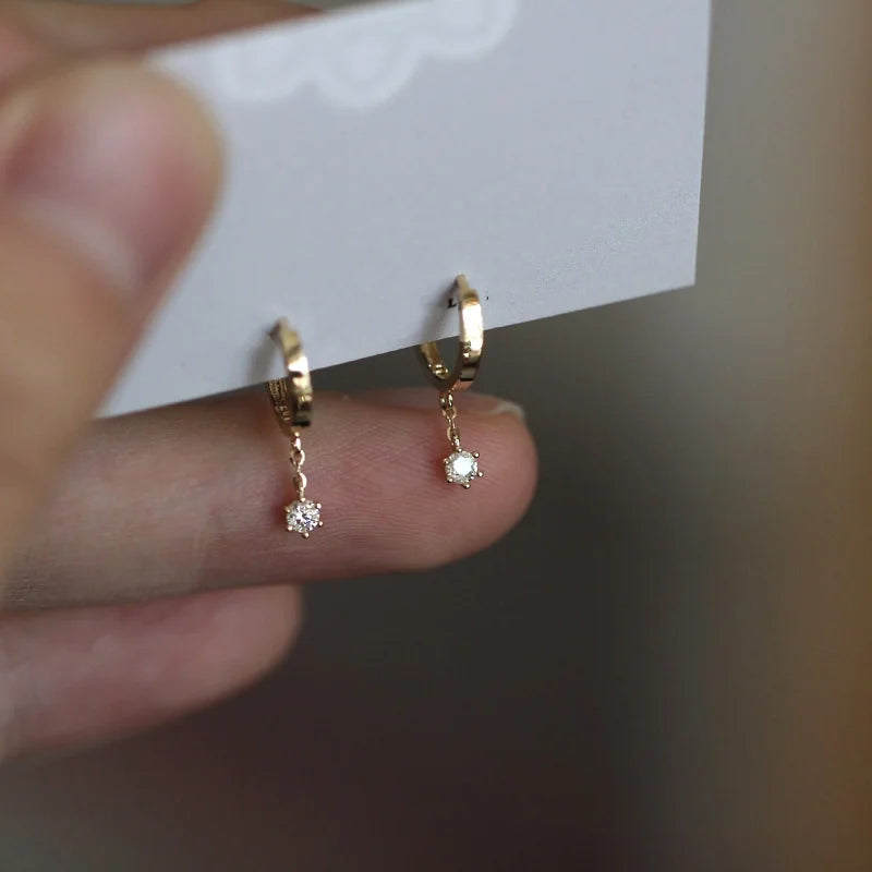 Classic Zircon Square Studs