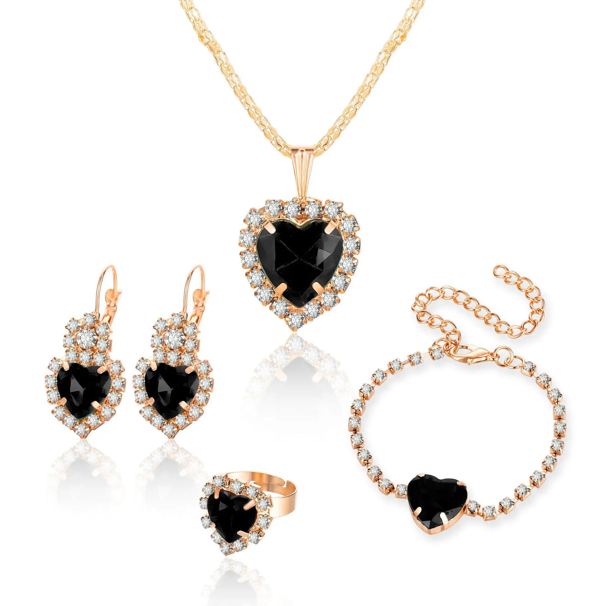 Blue Crystal Bridal Set