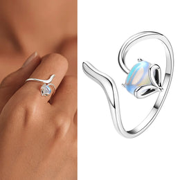 WOSTU Adjustable Sterling Ring
