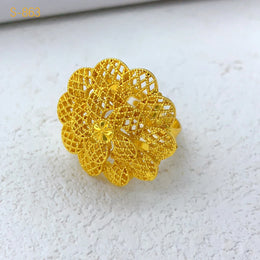 Flower Gold Jewelry Set
