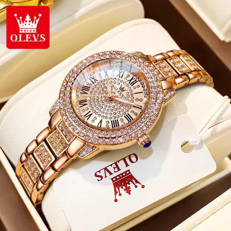 OLEVS Rose Gold Watch