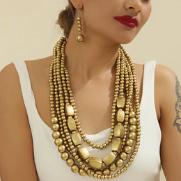 Bohemian Wooden Bead Set