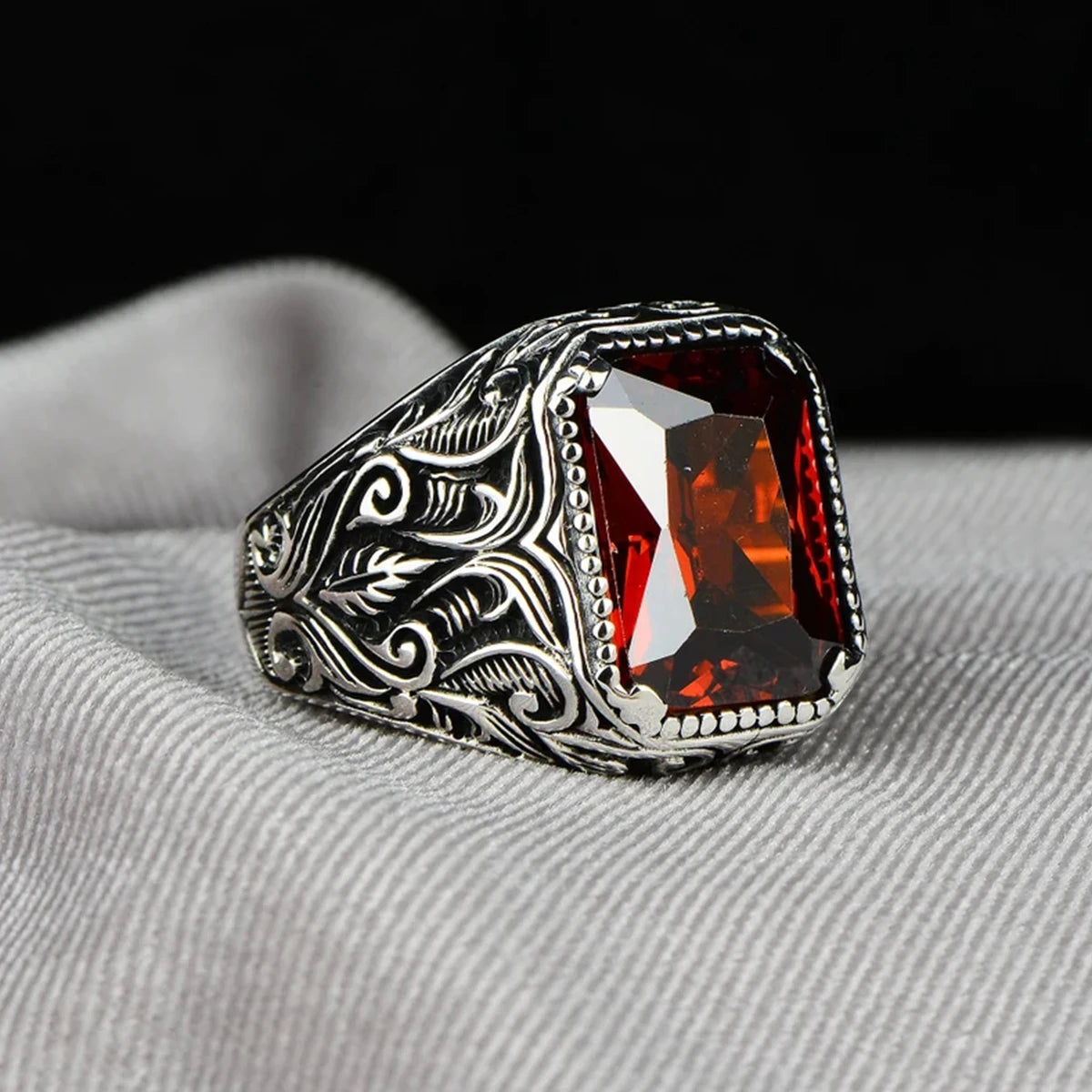 Turkish Carved Signet Ring