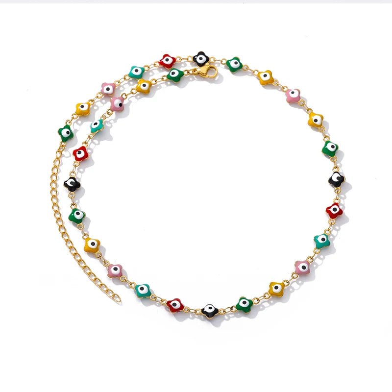 Zircon Evil Eye Necklace