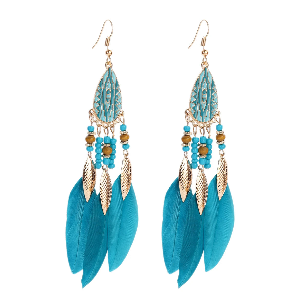 Dreamcatcher Feather Tassel Earrings