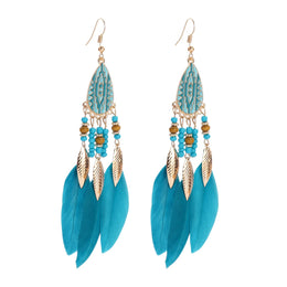 Dreamcatcher Feather Tassel Earrings